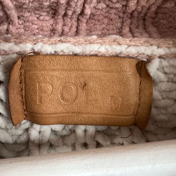 POL Size M Sweater High Up In The Sky Chunky Knit Turtleneck Long Sleeve Stripe - Picture 4 of 9